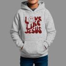Moletom Canguru Infantil Basico Masculino Moda De Religiosa Confortável Inverno Blusa De Frio Tecido Macio Love Like