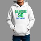 Moletom Canguru Infantil Basico Masculino Streetwear Casual Inverno Blusa De Frio Tecido Macio Los Angeles 90