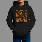 Moletom Canguru Infantil Basico Moda De Country confortável Inverno Capuz e Bolso Tecido Macio Texas Boi