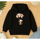 Moletom Canguru Infantil Estampa Urso Balões Pelúcia Desenho Blusa De Frio Agasalho Creche Escola