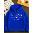 Moletom Canguru Infantil Estampado Milano Com Capuz Algodão Criança Confortável Várias Cores Moletom Canguru Infantil Estampado Milano Com Capuz Algodão Criança Confortável Várias Cores