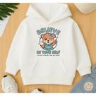 Moletom Canguru Infantil Feminino Acredite em Você Ursinha Fofo Delicado Agasalho Inverno Criança