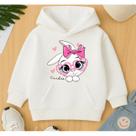 Moletom Canguru Infantil Feminino Coelha Cutie Menina Garota Mocinha Linda Agasalho Frio Escola Moletom Canguru Infantil Feminino Coelha Cutie Menina Garota Mocinha Linda Agasalho Frio Escola