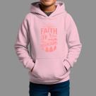 Moletom Canguru Infantil Religiosa Casual Moda Religiosa Inverno Blusa De Frio Tecido Macio Faith Can