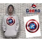 Moletom Canguru Masculino Capitão América Captain America Geeko Moletom Canguru Masculino Capitão América Captain America Geeko