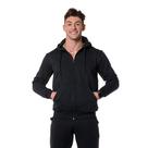 Moletom Canguru Masculino Preto Com Zíper e Capuz Cordão Ajustável Moletom Canguru Masculino Preto Com Zíper e Capuz Cordão Ajustável