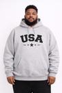 Moletom Canguru Plus Size Estampado USA Moletom Canguru Plus Size Estampado USA