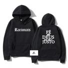 Moletom Canguru Racionais Mc's Rap Fé em Deus Blusa Unissex Moletom Canguru Racionais Mc's Rap Fé em Deus Blusa Unissex