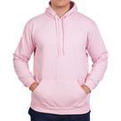 Moletom Canguru Unissex Fechado de Algodão Blusa com Capuz Lisa