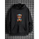 Moletom Canguru Unissex Masculino e Feminino Flanelado Blusa de Frio Promoção Urso De Jaqueta (FRENT