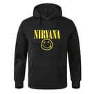 Moletom Canguru Unissex Nirvana Rock Grunge Premium Luxo