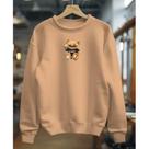 Moletom Careca Gola Redonda Unissex Masculino e Feminino Flanelado Blusa de Frio Urso Moletom Careca Gola Redonda Unissex Masculino e Feminino Flanelado Blusa de Frio Urso