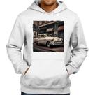 Moletom Carro retrô branco - Foca na Moda
