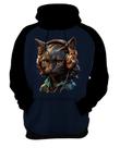 Moletom Casaco Blusa Animais Óculos Gatinho Moderno 1