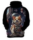 Moletom Casaco Blusa Cachorro Astronauta Cão Lua Marte 2 Moletom Casaco Blusa Cachorro Astronauta Cão Lua Marte 2