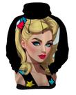 Moletom Casaco Blusa Estampa Mu.lher Loira Pop Art Moda 3