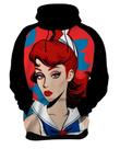 Moletom Casaco Blusa Estampa Mu.lher Marinheira Pop Art 4