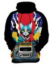 Moletom Casaco Blusa Gato Gatinho Pop Art Abstrata HD 3
