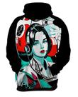 Moletom Casaco Blusa Pin Up Mu.lher Morena Pop Art Moda 13