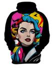 Moletom Casaco Blusa Pin Up Mu.lher Morena Pop Art Moda 4