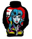 Moletom Casaco Blusa Pin Up Mu.lher Morena Pop Art Moda 5