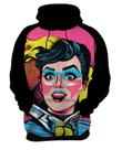 Moletom Casaco Blusa Pin Up Mu.lher Morena Pop Art Moda 9