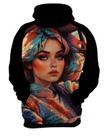 Moletom Casaco Blusa Realismo Mu.lher Morena Pop Art 1