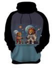 Moletom Casaco Blusa Savana Leão Astronauta Lua Marte 2 Moletom Casaco Blusa Savana Leão Astronauta Lua Marte 2