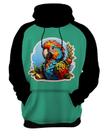 Moletom Casaco Blusa Sticker Arara Colorida Ave Natureza 1