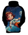 Moletom Casaco Cri.anças Astronautas Planetas Galáxias 12 Moletom Casaco Cri.anças Astronautas Planetas Galáxias 12
