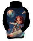 Moletom Casaco Cri.anças Astronautas Planetas Galáxias 13