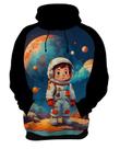 Moletom Casaco Cri.anças Astronautas Planetas Galáxias 6