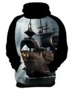 Moletom Casaco Estampada Steampunk Navio Embarcação HD 3