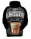 Moletom Casaco Estampas Eu amo Café Coffee Grãos Arte HD 19