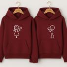 Moletom Casal Telefona Sem Fio Blusa De Frio Casaco Agasalho Fofo Namorados