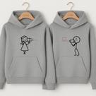 Moletom Casal Telefona Sem Fio Blusa De Frio Casaco Agasalho Fofo Namorados