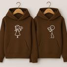 Moletom Casal Telefona Sem Fio Blusa De Frio Casaco Agasalho Fofo Namorados