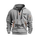 Moletom Casual Masculino Com Capuz, Múltiplos Bolsos, Manga Longa, Quente, Pullover Fitness Com Moletom Casual Masculino Com Capuz, Múltiplos Bolsos, Manga Longa, Quente, Pullover Fitness Com