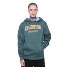 Moletom Champion Canguru College Tecido Grosso - masculino - verde e laranja