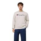 Moletom Champion Crewneck Athletic Script Dark Caqui
