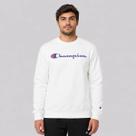 Moletom Champion Crewnek Athletic Script INK Off White Moletom Champion Crewnek Athletic Script INK Off White