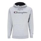 Moletom Champion Felpado c Capuz Script Contour Cinza