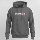 Moletom Cinza Unissex Canada com Estampa da Bandeira Quente