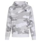 Moletom com capuz Adidas Boys de manga comprida com estampa camuflada branca, França