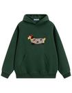 Moletom com capuz Aelfric Eden Cartoon Dog Couple, verde