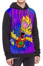 Moletom Com Capuz Bart Simpson Psicodélico Simpsons Ref658