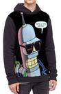 Moletom Com Capuz Bender Rodriguez Futurama Ref:694