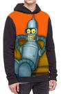 Moletom Com Capuz Bender Rodriguez Futurama Ref:700