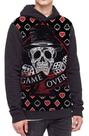Moletom Com Capuz Caveira Game Over Full Print Ref:15
