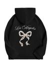 Moletom com capuz COZYEASE Girl's Letter Camo Graphic 12Y